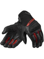 Skórzano-tekstylne rękawice motocyklowe REV’IT! Striker 3 czarno-czerwone