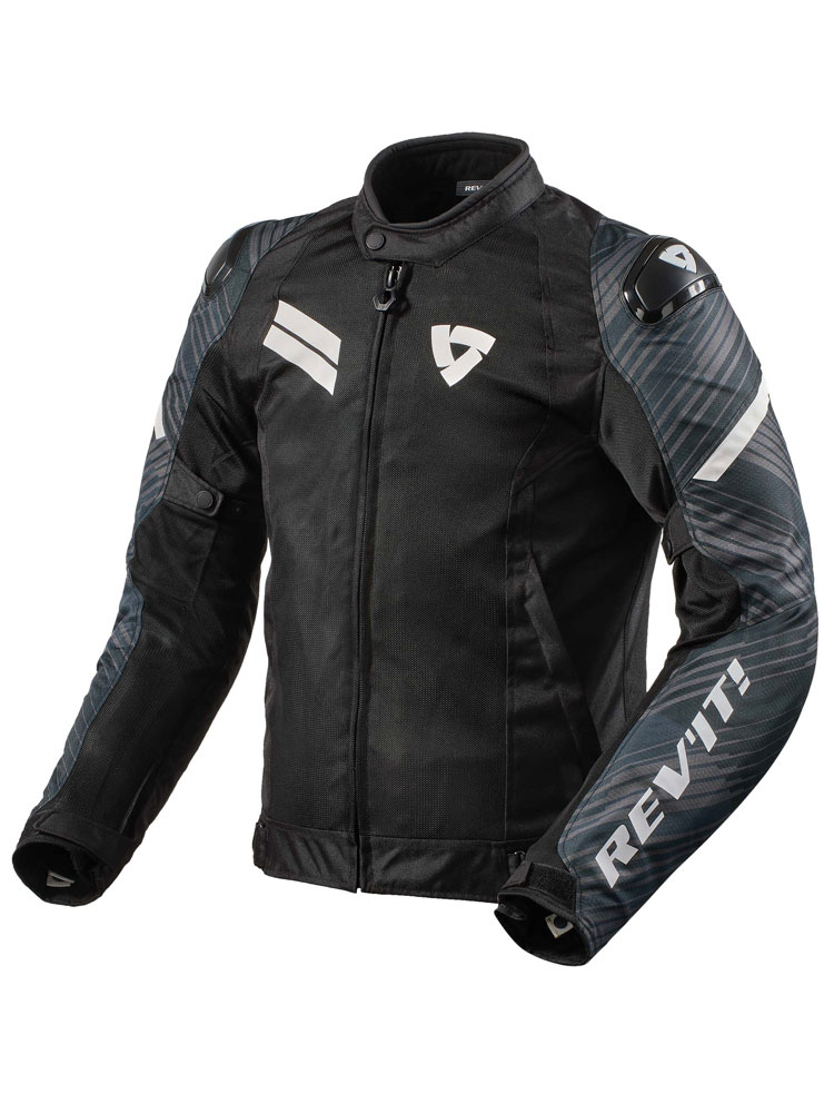 Kurtka motocyklowa tekstylna REV’IT! Apex Air H2O czarno-biała