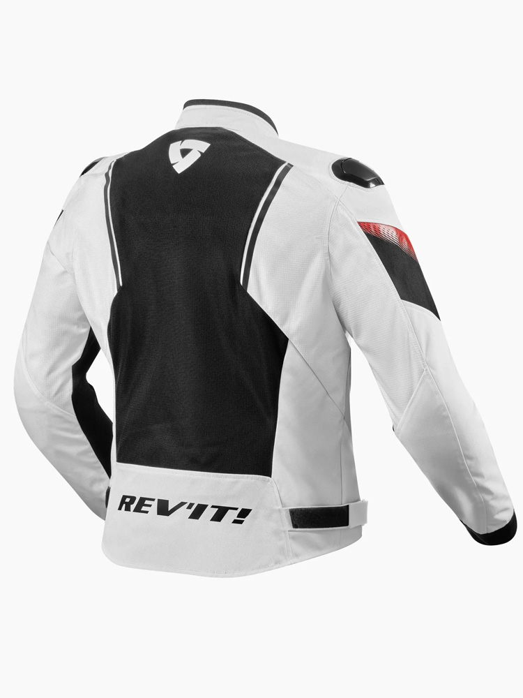 Kurtka motocyklowa tekstylna REV’IT! Control Air H2O biało-czarna