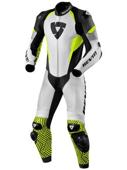 Kombinezon motocyklowy jednoczęściowy REV’IT! Triton biało-fluo żółty