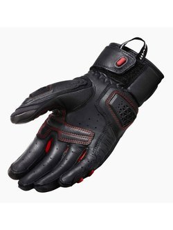Rękawice motocyklowe skórzano-tekstylne REV’IT! Sand 4 czarno-czerwone